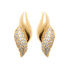 Burren jewellery 18k gold plate vanilla swirl stud earrings