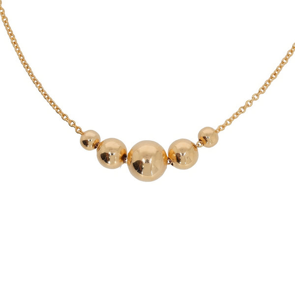 Burren-jewellery-18k-gold plate wildflower ball fashion layering necklace