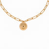 Burren jewellery 18k gold plate wrecking ball statement fashion necklace 