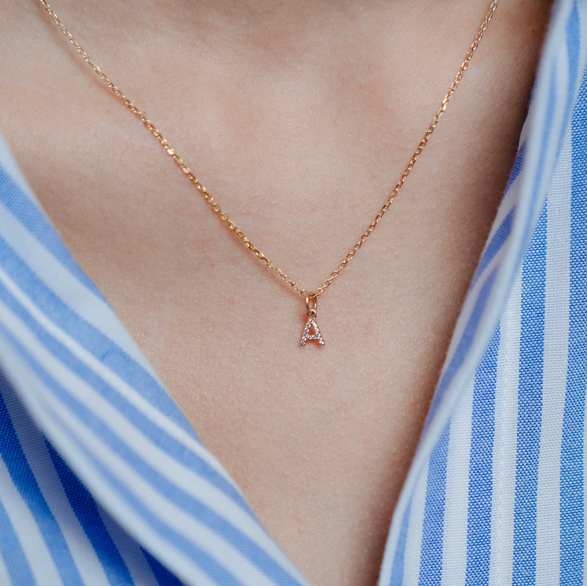 Burren jewellery 18k gold plate yours truly a initial pendant necklace jewellery gifts for her model