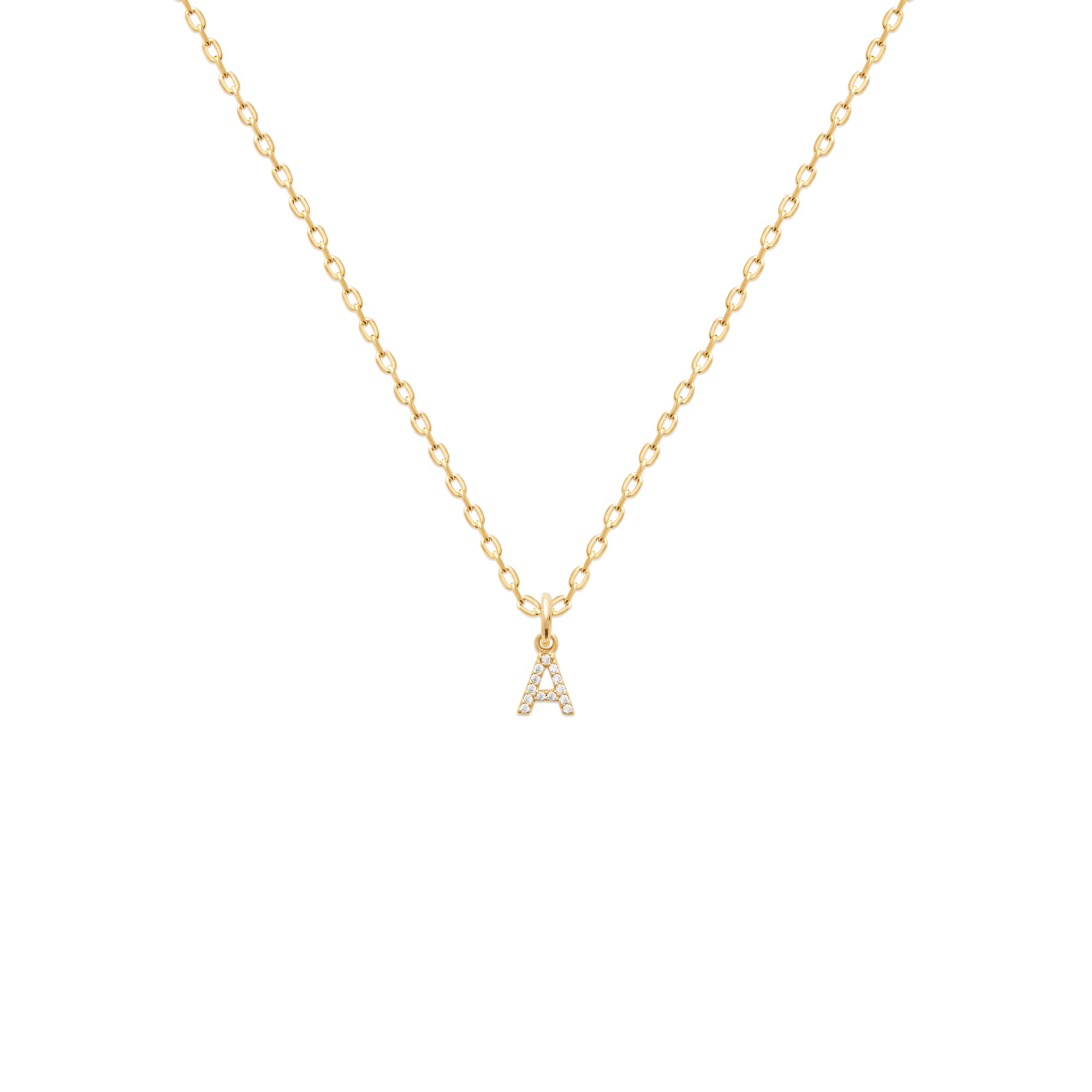 Burren jewellery 18k gold plate yours truly a initial pendant necklace jewellery gifts
