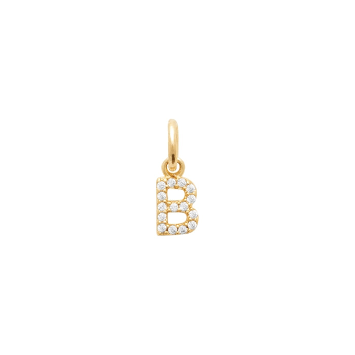 Burren jewellery 18k gold plate yours truly b pendant