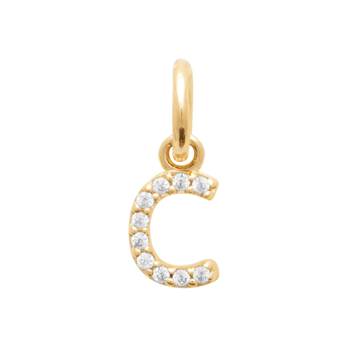 Burren jewellery 18k gold plate yours truly c initial pendant necklace jewellery gifts