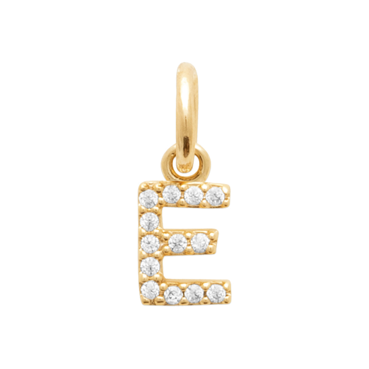 Burren jewellery 18k gold plate yours truly e  initial pendant necklace jewellery gifts
