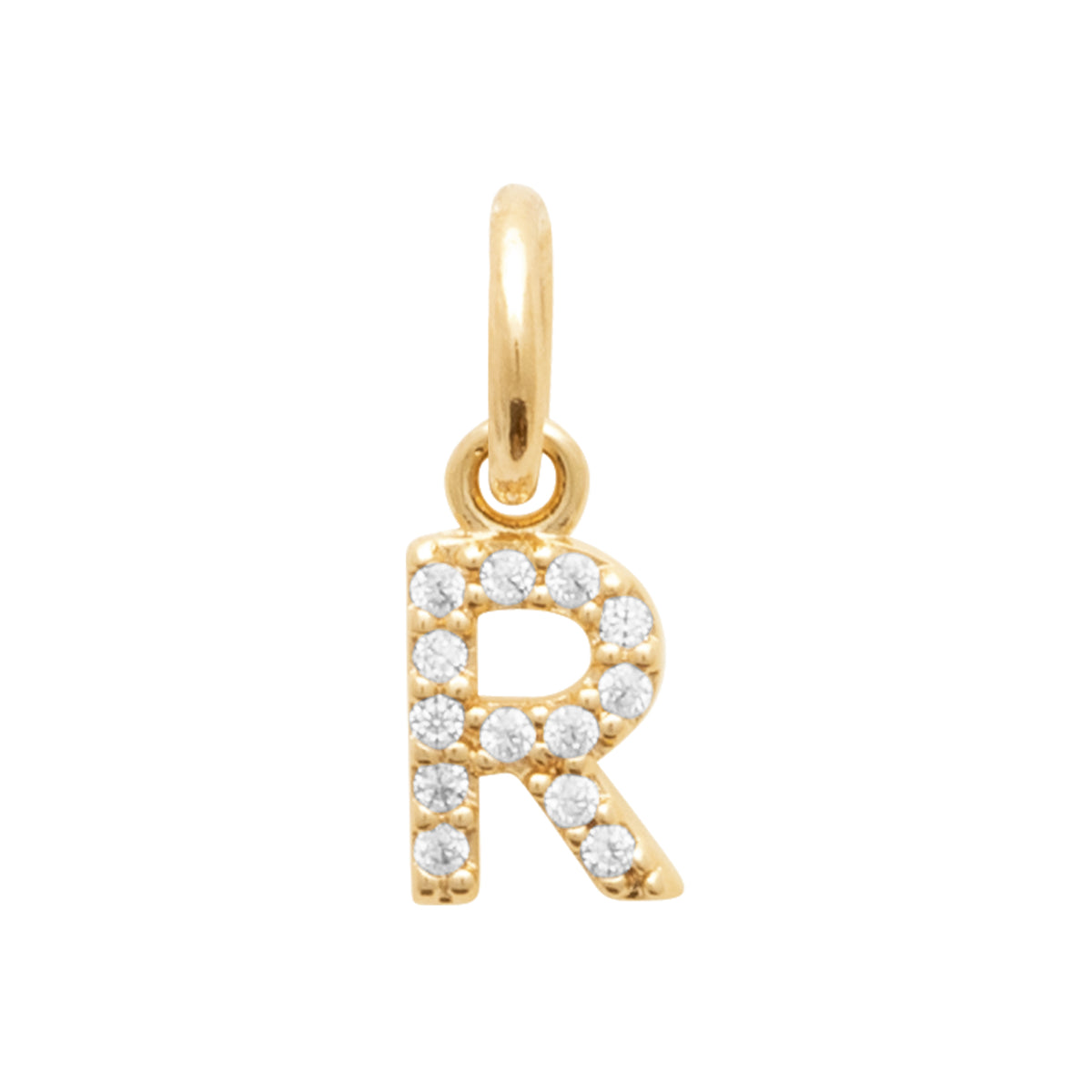 Burren jewellery 18k gold plate yours truly r initial pendant necklace jewellery gifts