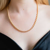 Burren Jewellery 18k gold plate a cord in 2 rope necklace model