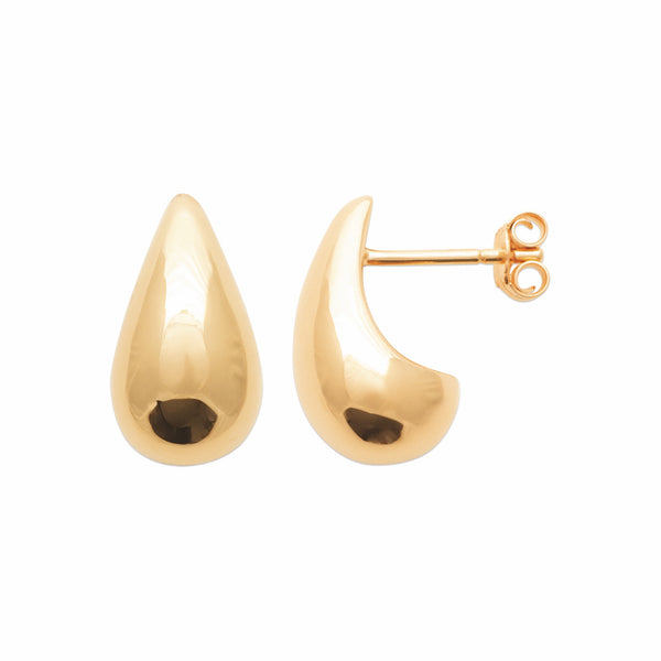 Burren jewellery 18k gold plated Ana earrings small side