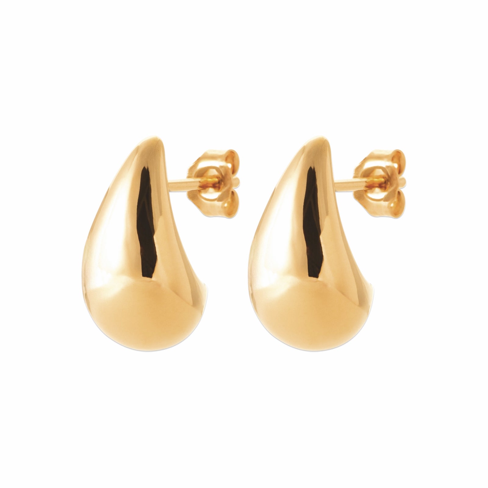Burren jewellery 18k gold plated Ana earrings small side