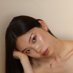 Burren jewellery 18k gold plated Better on Saturn pendant and earrings
