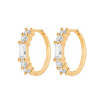 Burren jewellery 18k gold plated Chandelier earrings front