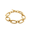 Burren jewellery 18k gold plated Gonna Be A Long Night Bracelet circle