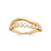 Burren jewellery 18k gold plated Lady Nada classical ring top