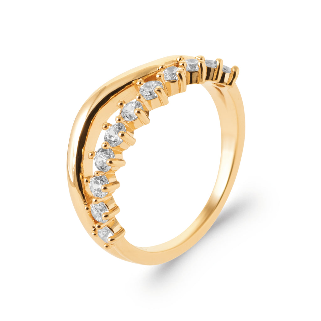 Burren jewellery 18k gold plated Lady Nada classical ring