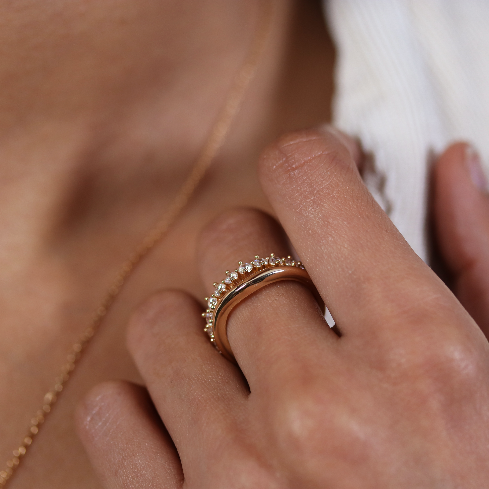 Burren jewellery 18k gold plated Lady Nada classical ring