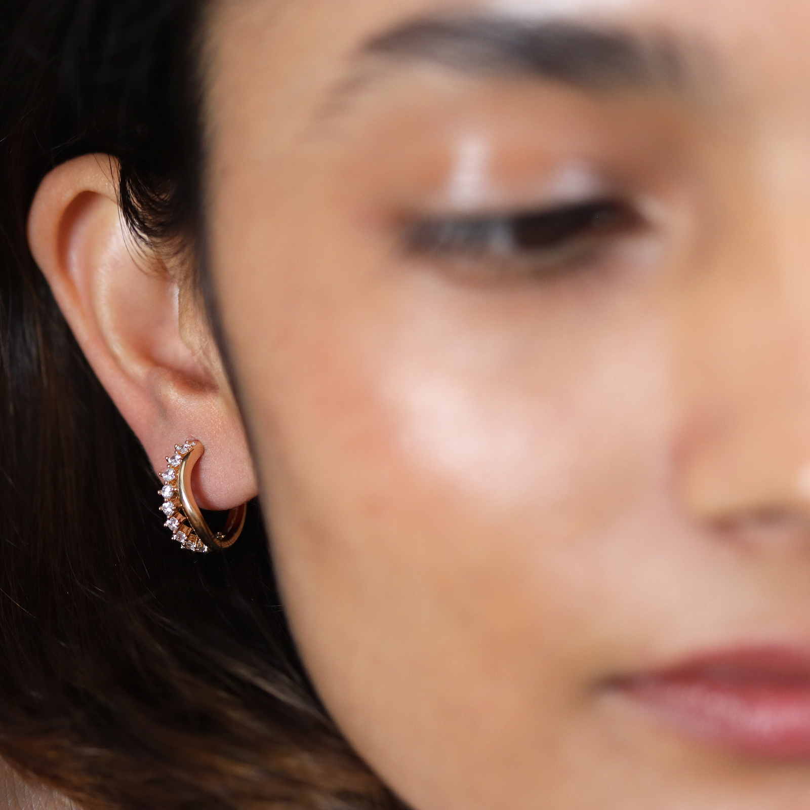 Burren jewellery 18k gold plated Lady Nada stud earrings