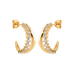 Burren jewellery 18k gold plated Lady Nada stud earrings