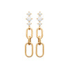 Burren jewellery 18k gold plated Love Letters earrings