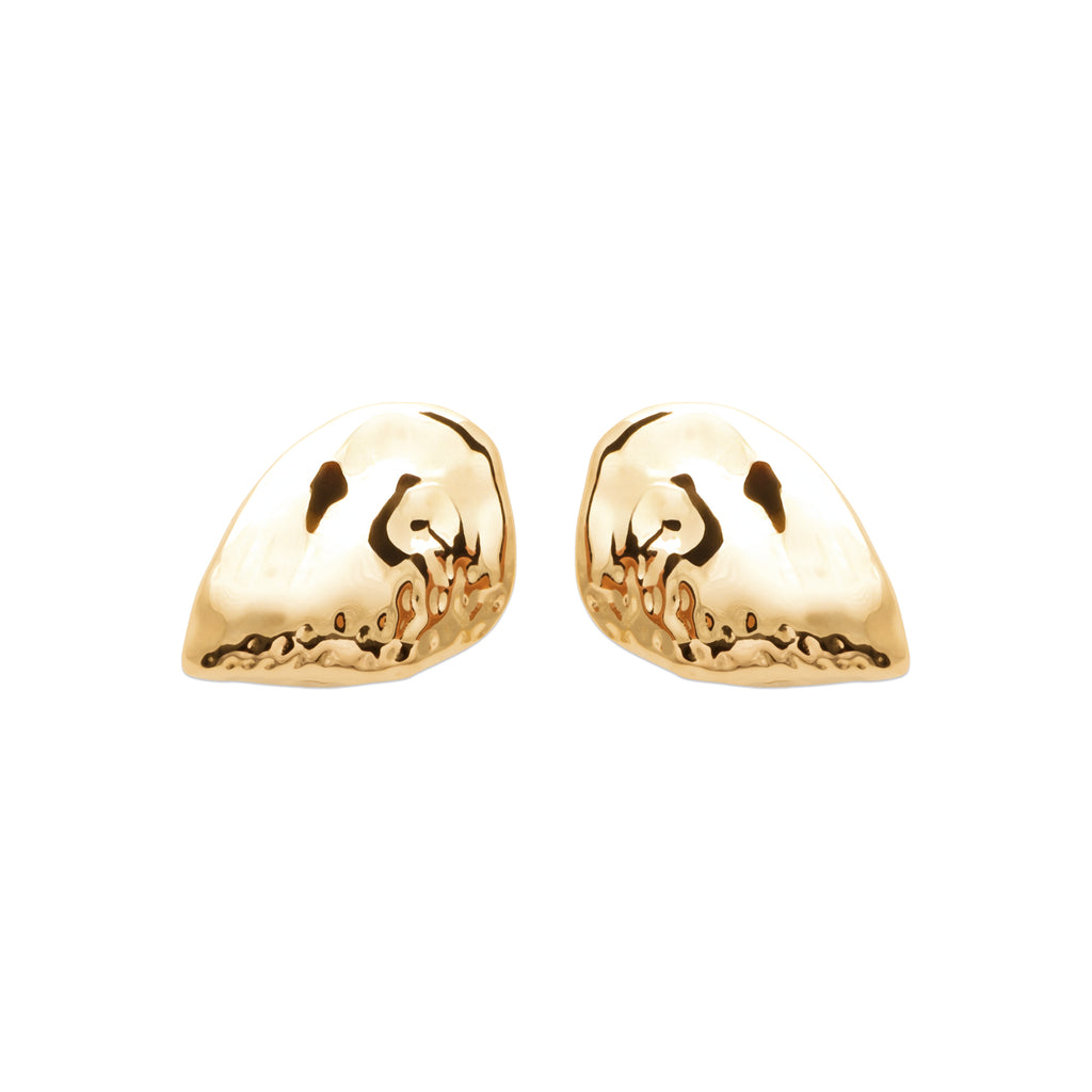 Burren jewellery 18k gold plated Paris earrings front