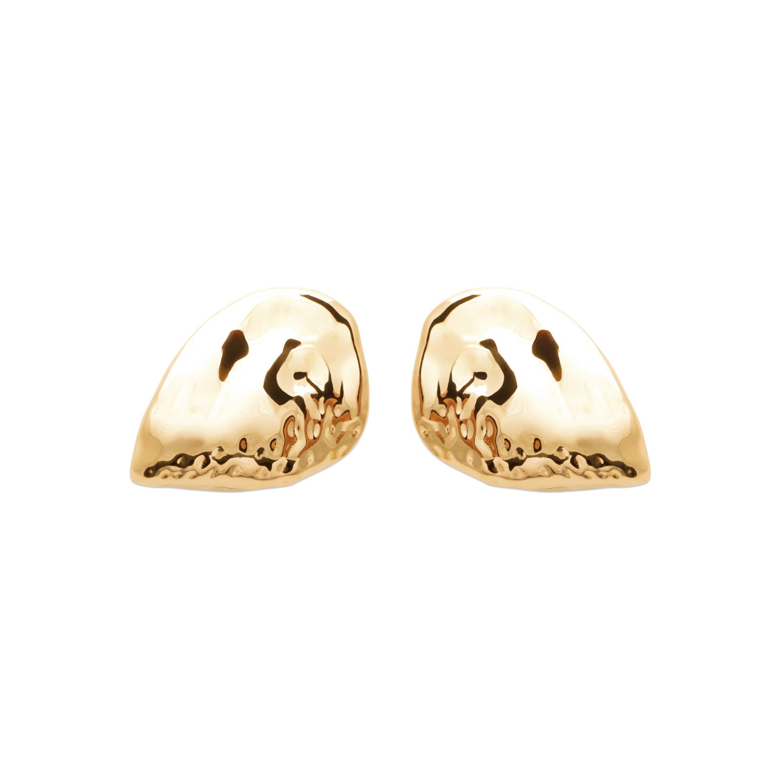 Burren jewellery 18k gold plated Paris earrings front