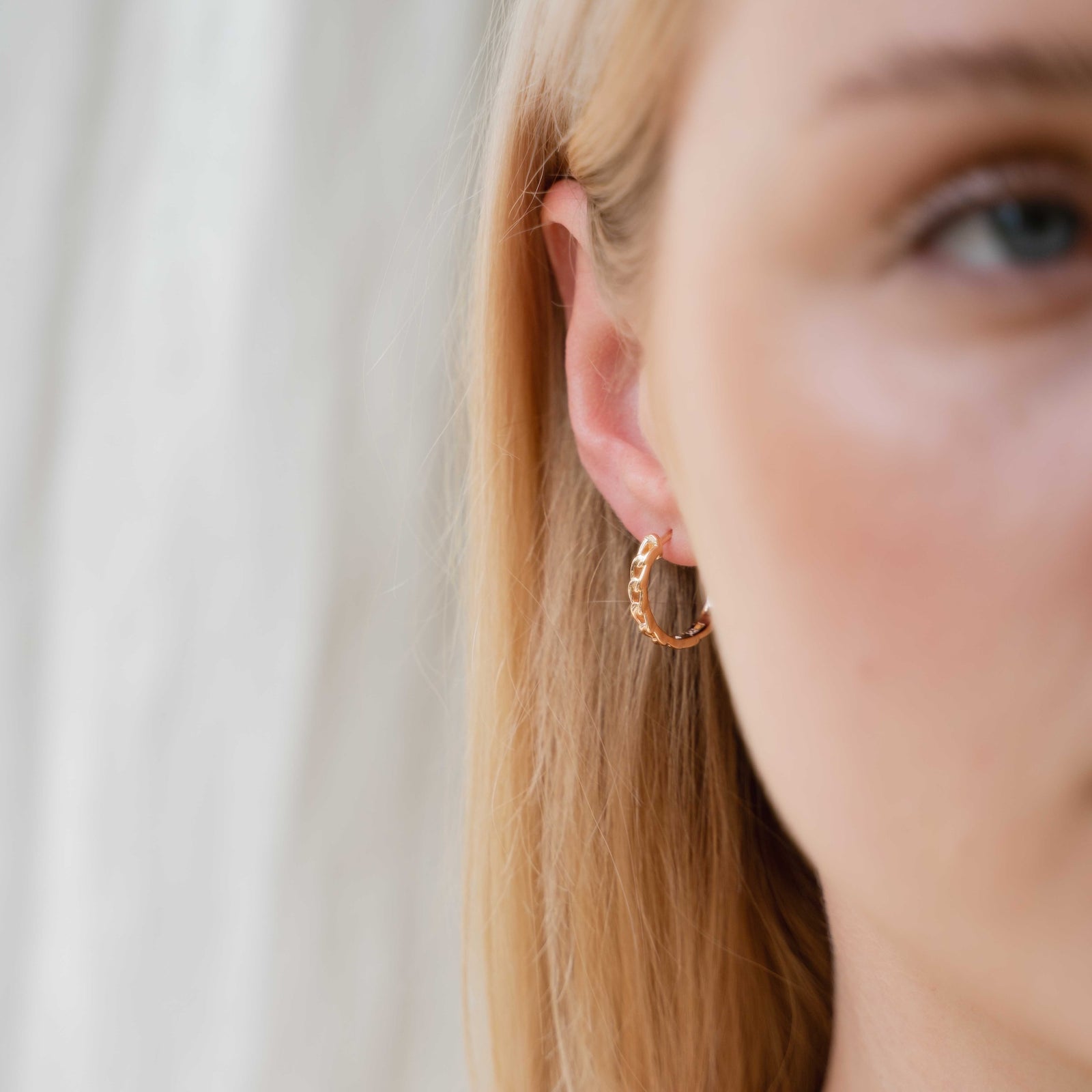 Burren jeweller 18k gold plated Rise to the occasion hoop earrings small chunky hoops 