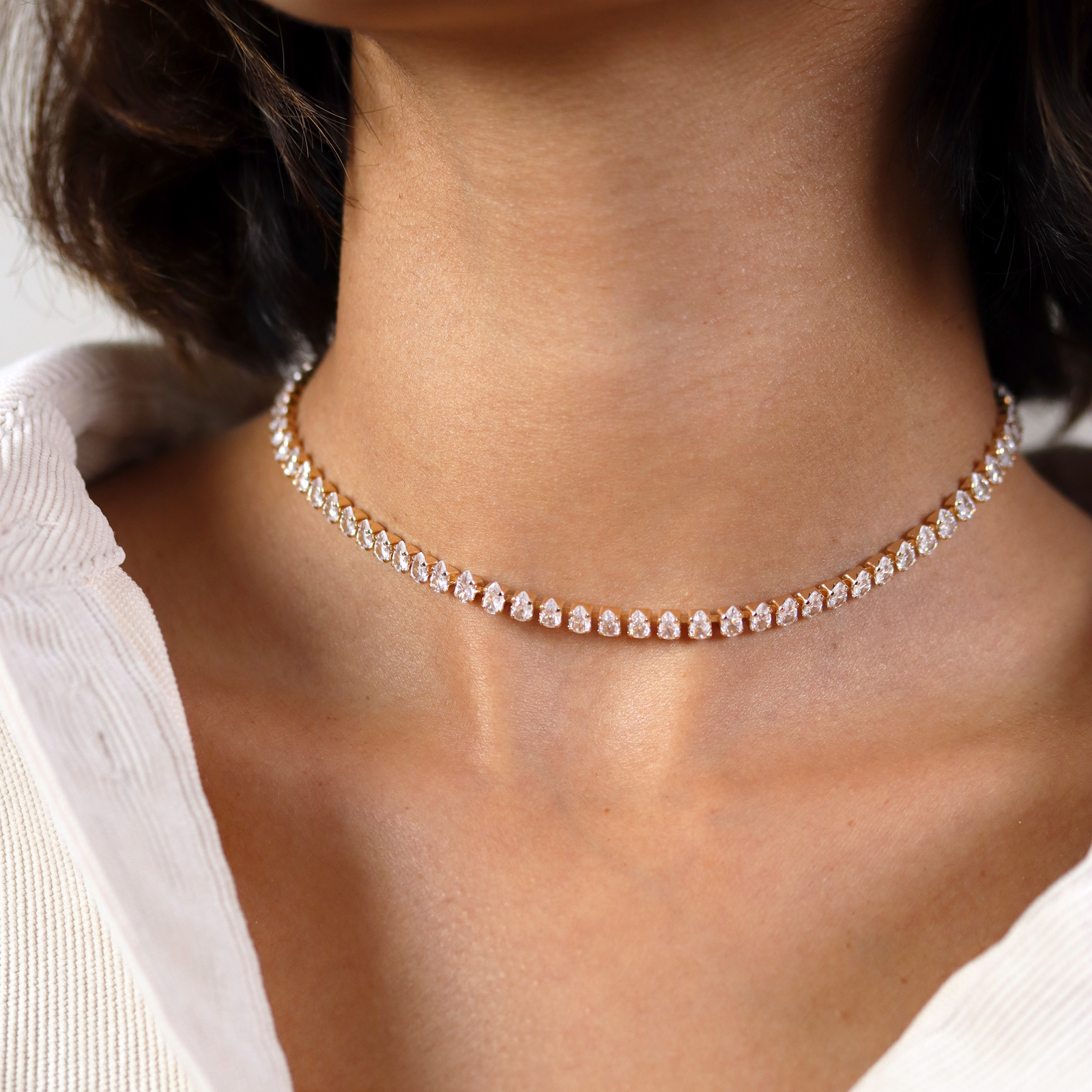 Burren jewellery 18k gold plated Scarlett choker necklace