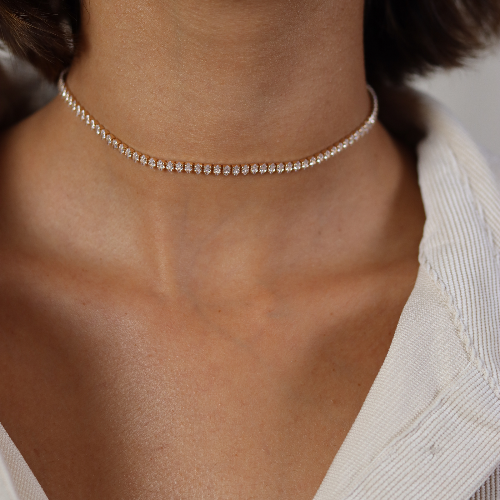 Burren jewellery 18k gold plated Sienna choker necklace 