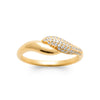 Burren jewellery 18k gold plated Vanilla Glaze classic ring top