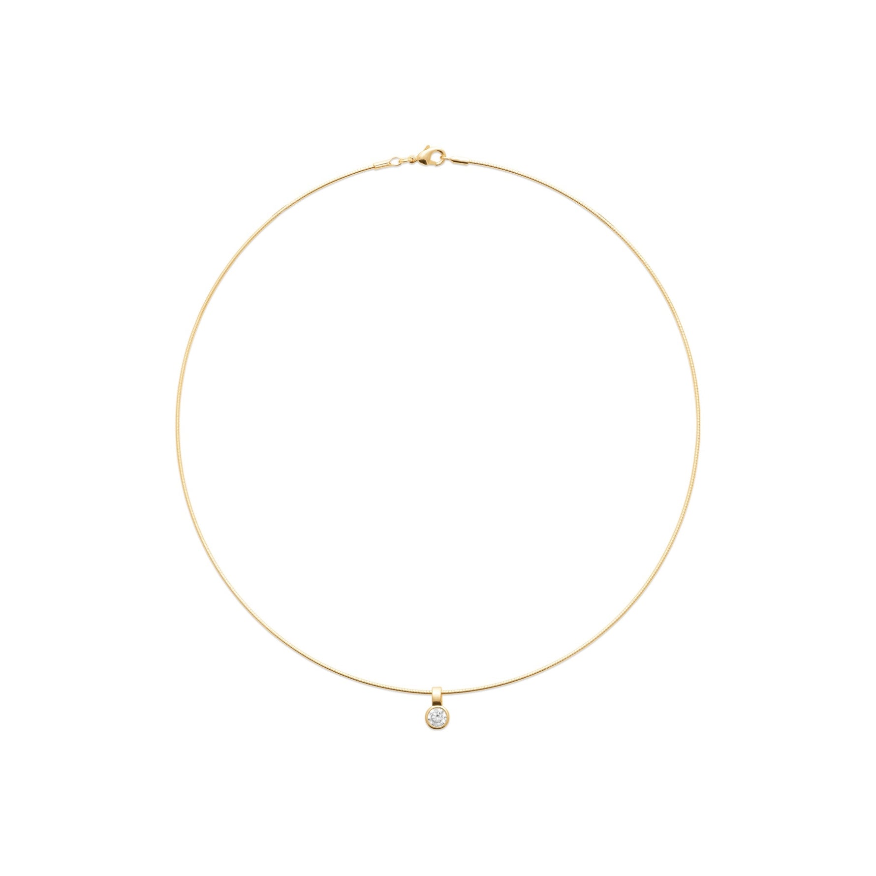 Burren jewellery 18k gold plated Violet choker necklace circle
