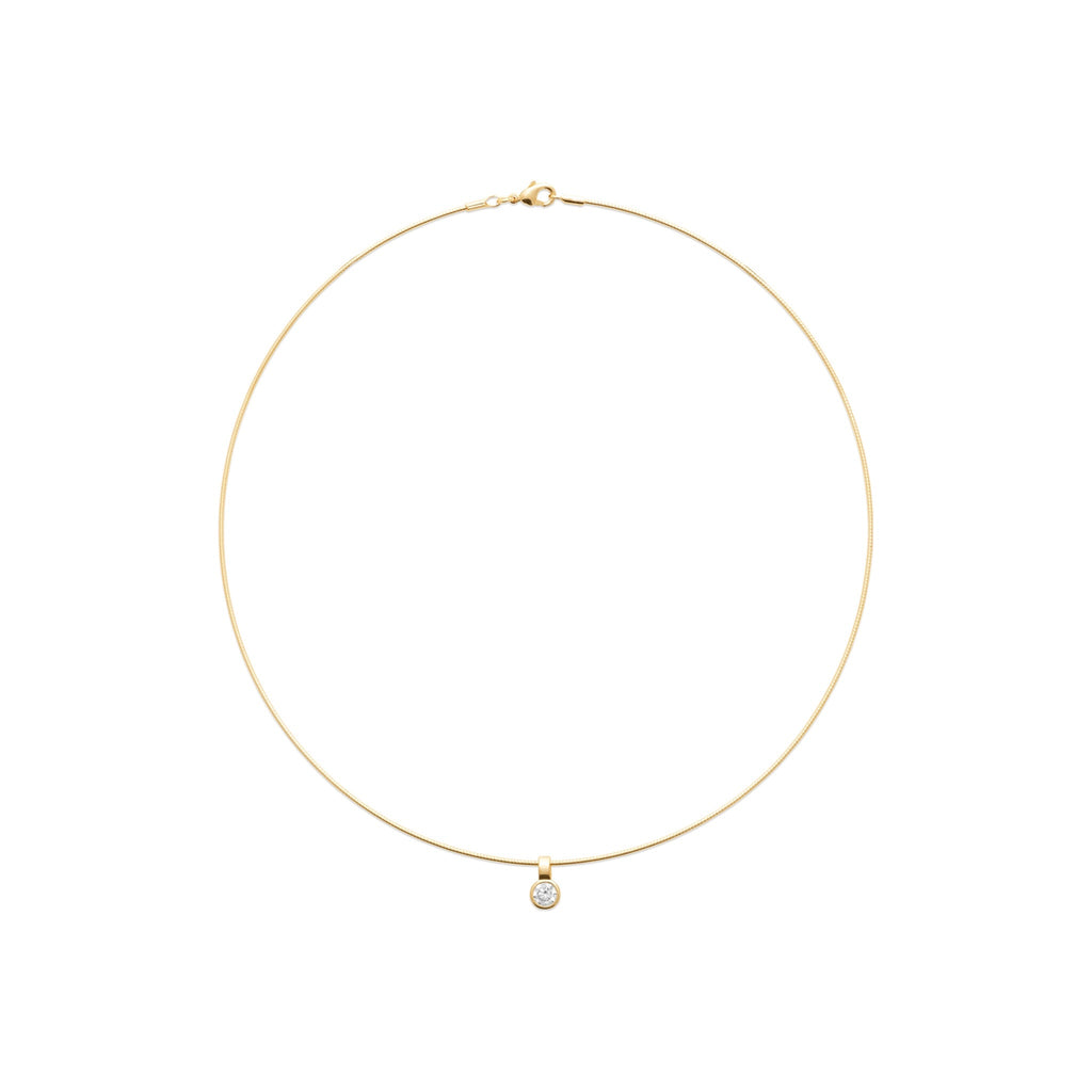 Burren jewellery 18k gold plated Violet choker necklace circle