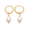 Burrenjewellery 18k gold plated Yano earrings side