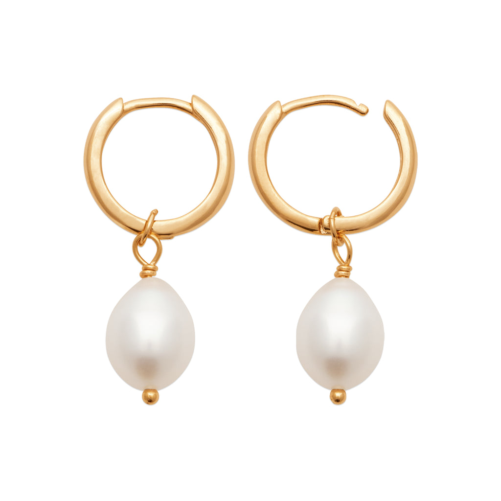 Burrenjewellery 18k gold plated Yano earrings side