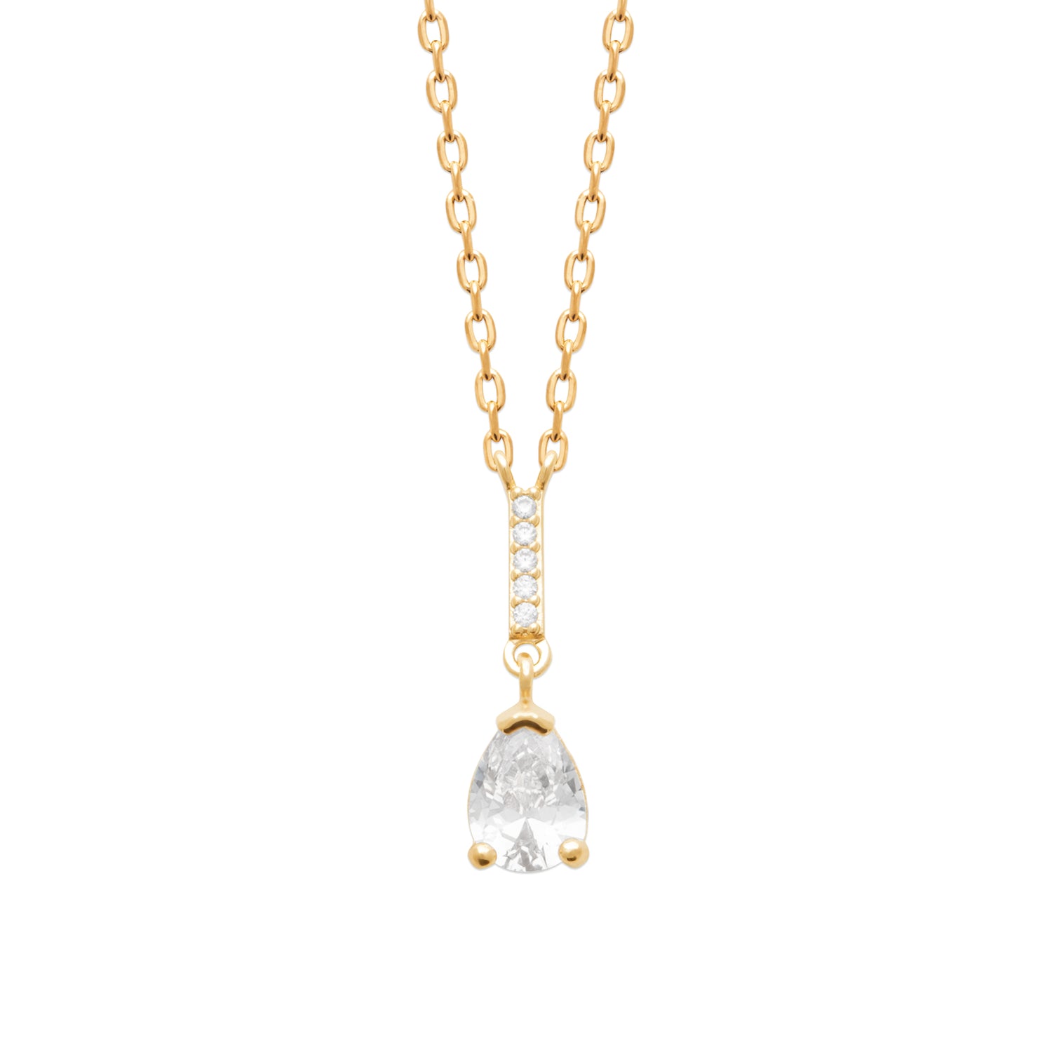 Burren jewellery 18k gold plated attraction necklace