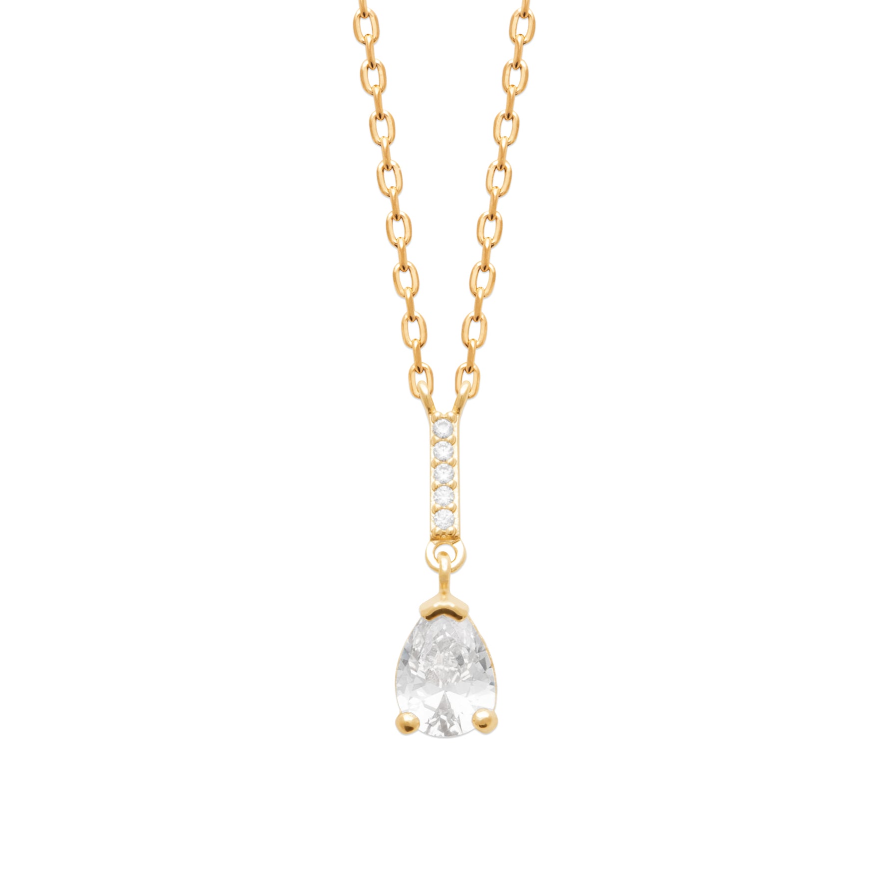 Burren jewellery 18k gold plated attraction necklace