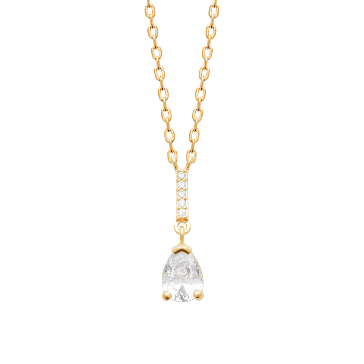 Burren jewellery 18k gold plated attraction necklace