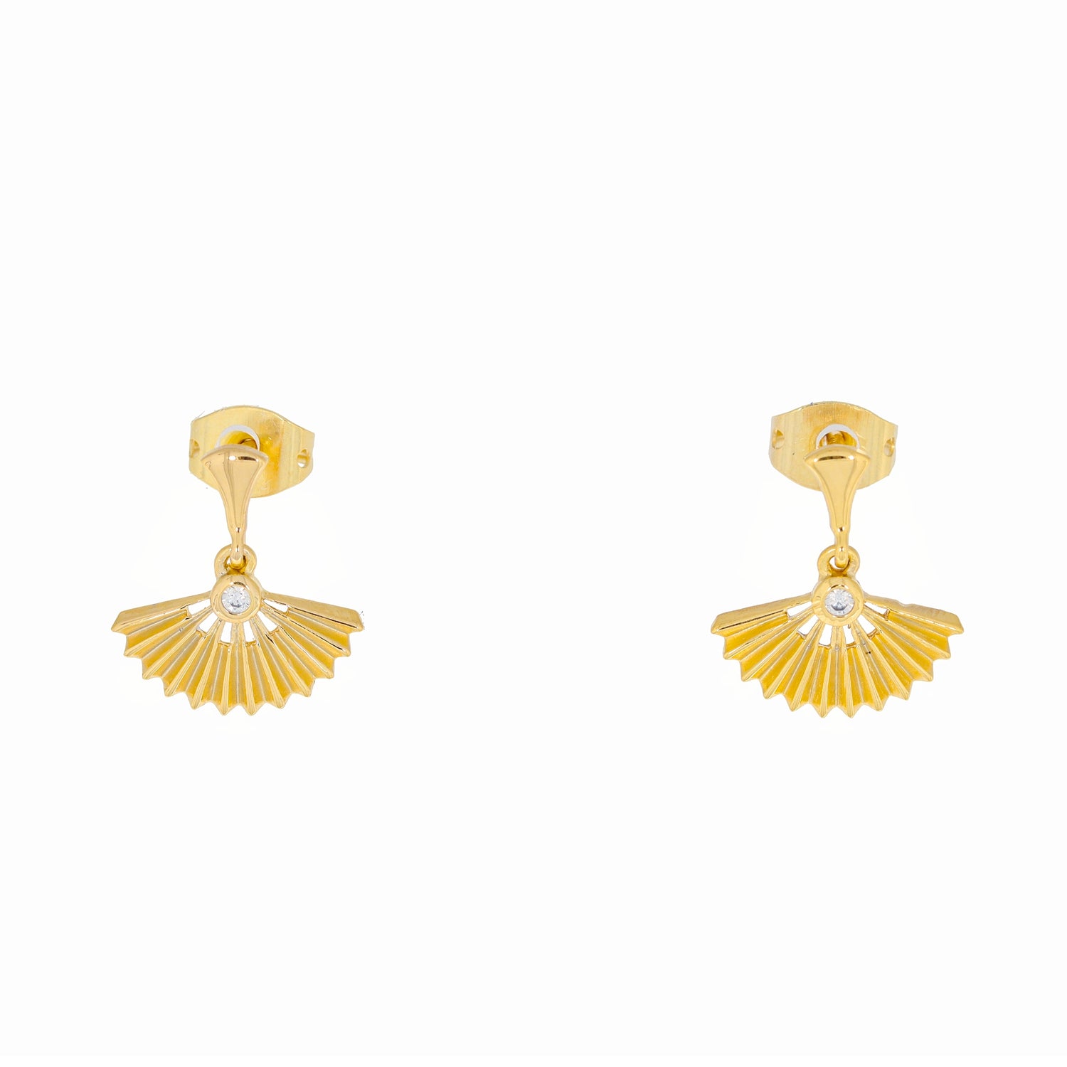 Burren jewellery 18k gold plated avery earrings
