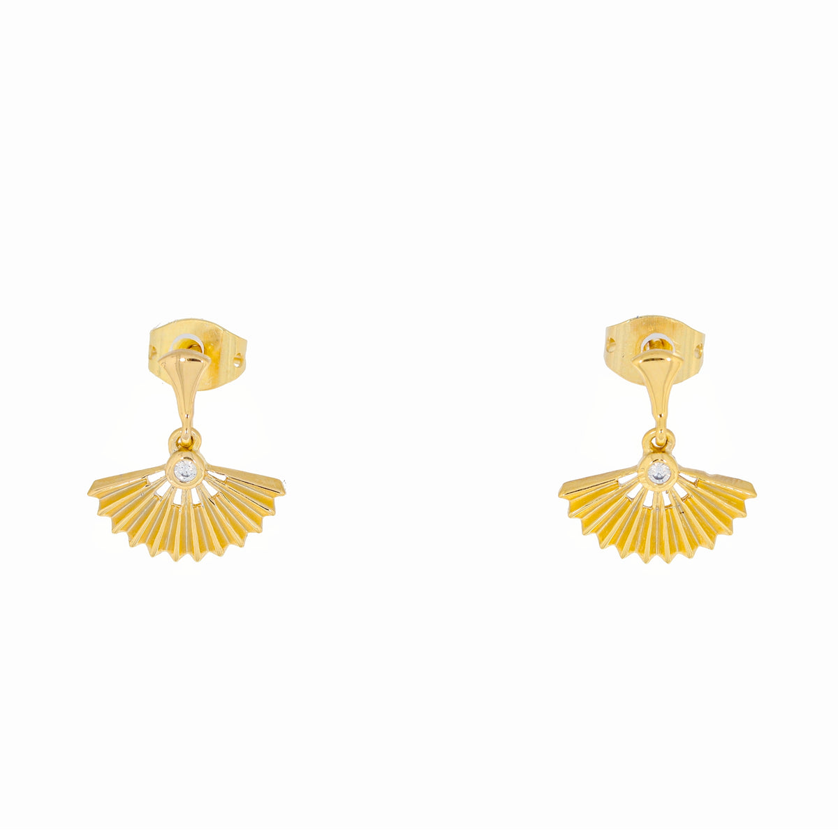 Burren jewellery 18k gold plated avery earrings