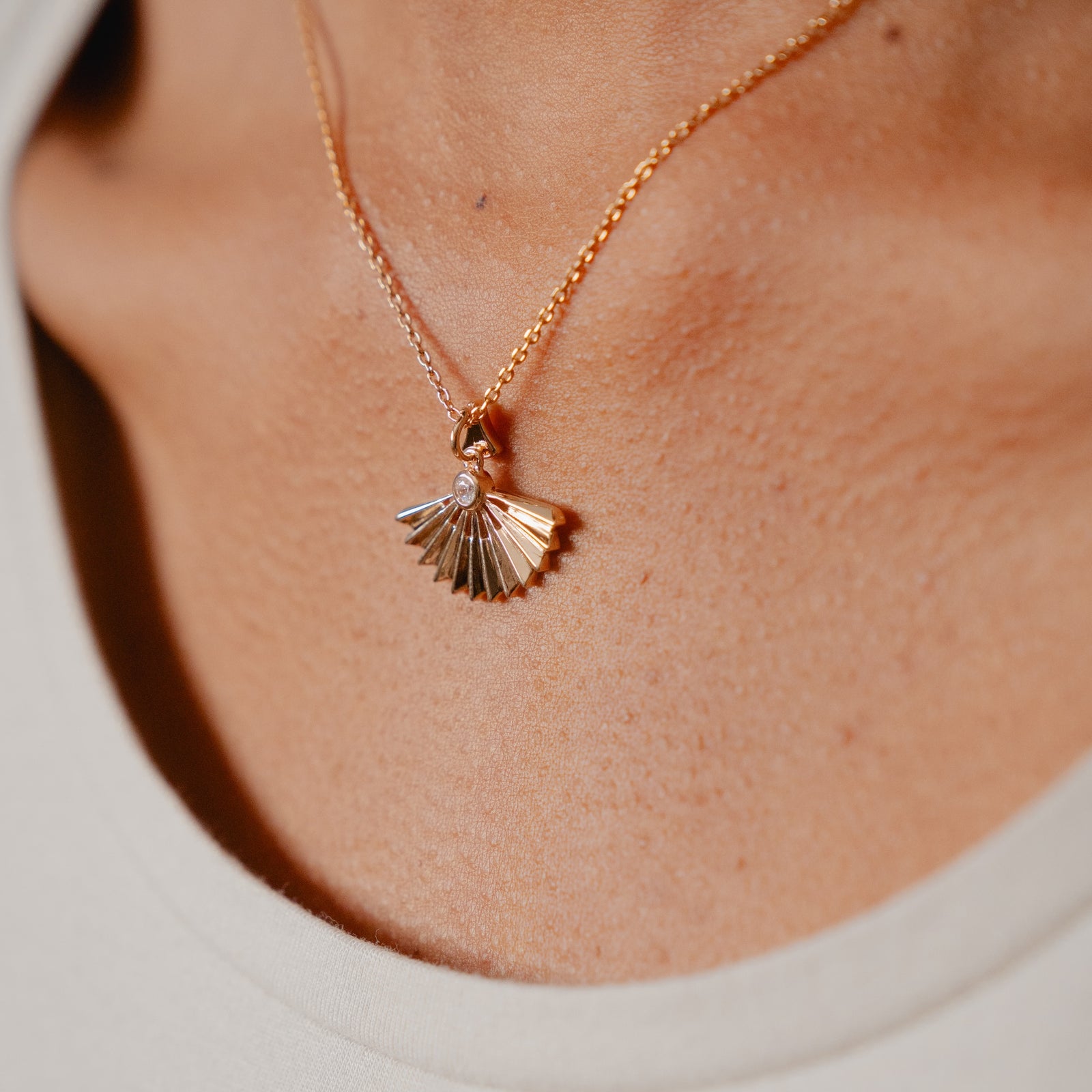 Burren jewellery 18k gold plated Avery necklace 