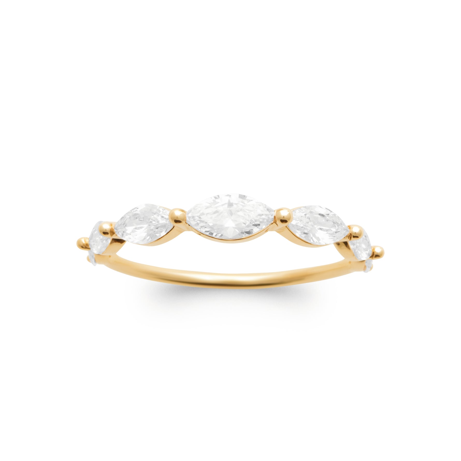 Burren jewellery 18k gold plated bitter sweet ring alt