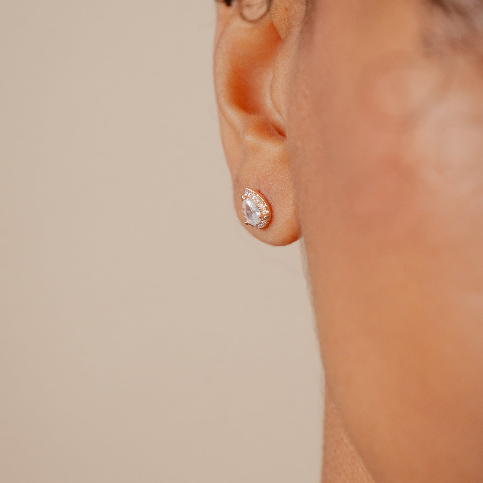 Burren jewellery 18k gold plated blue jeans earrings