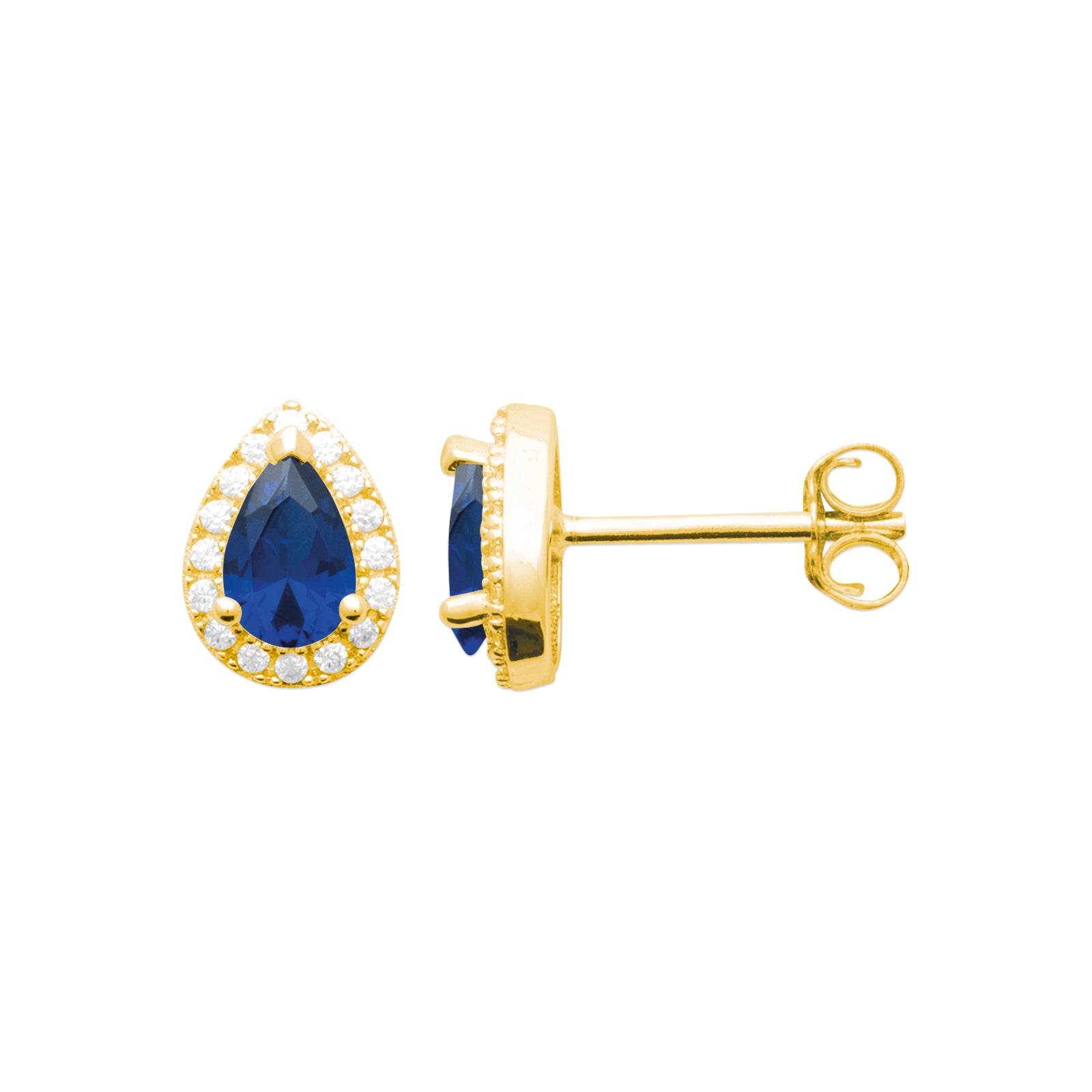 Burren jewellery 18k gold plated blue jeans earrings