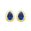 Burren jewellery 18k gold plated blue jeans earrings