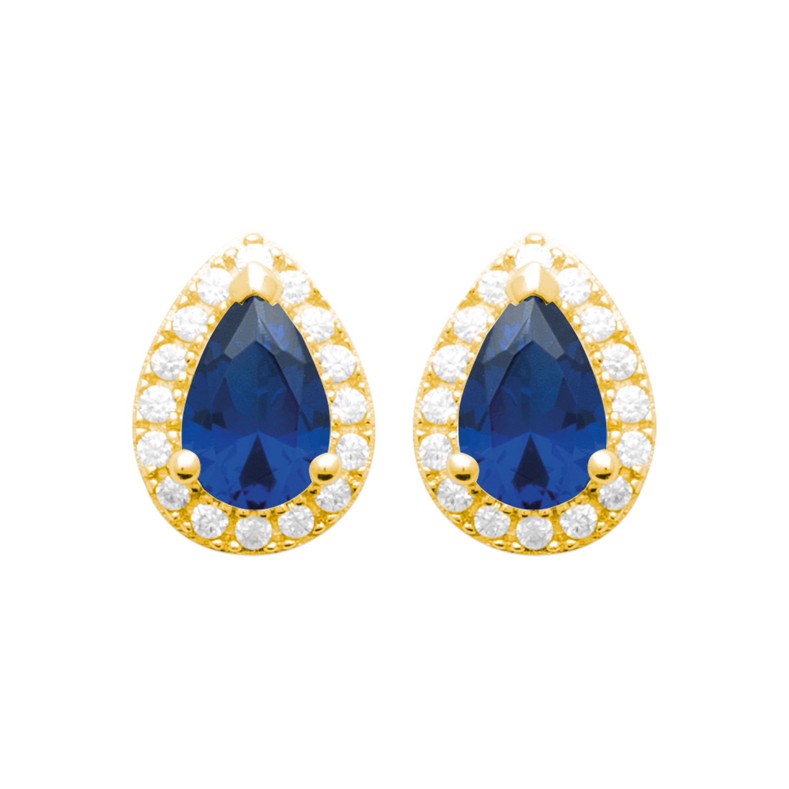 Burren jewellery 18k gold plated blue jeans earrings