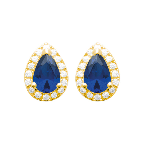 Burren jewellery 18k gold plated blue jeans earrings