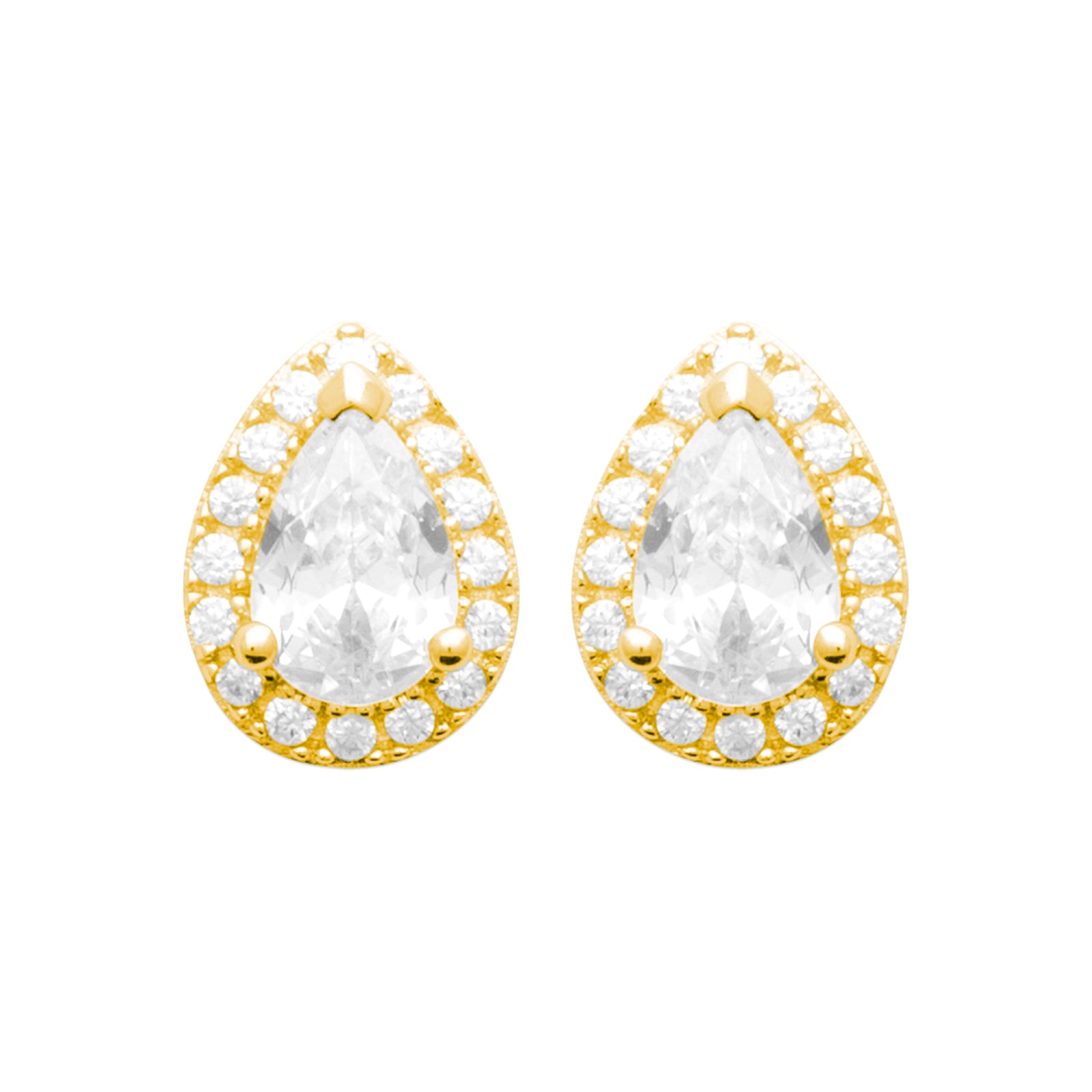 Burren jewellery 18k gold plated blue jeans earrings