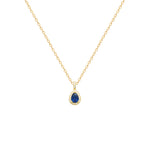 Burren jewellery 18k gold plated blue jeans pendant
