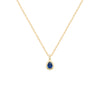 Burren jewellery 18k gold plated blue jeans pendant