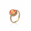 Burren jewellery 18k gold plated cameo role red ring 