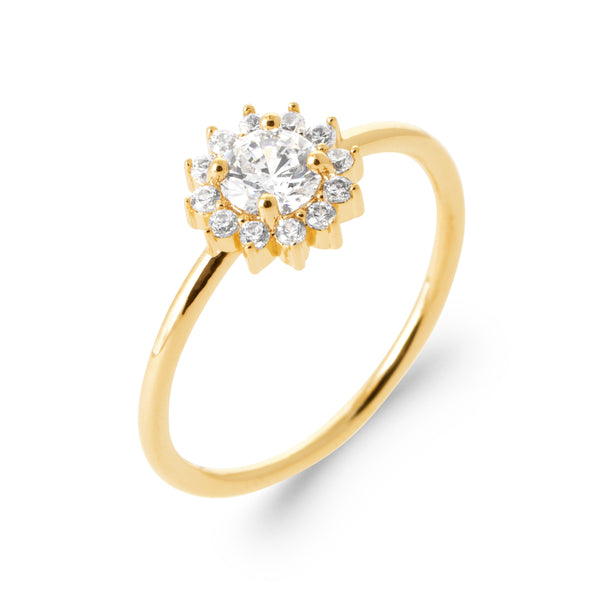 Burren jewellery 18k gold plated constellation ring