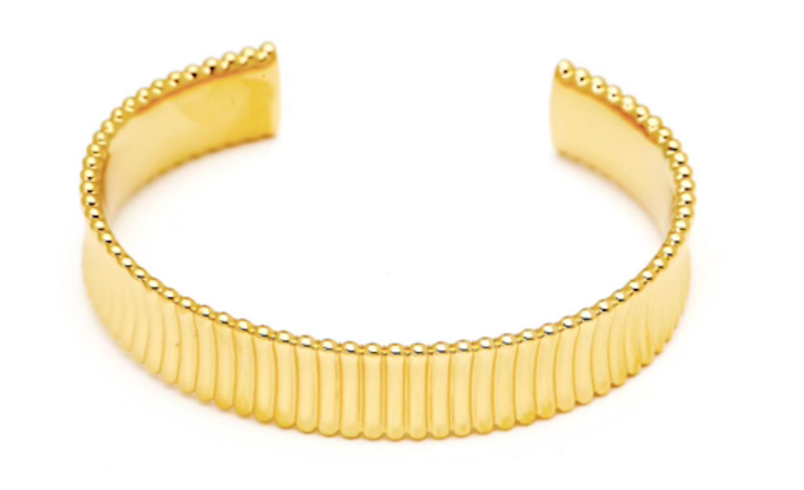Burren jewellery 18k gold plated curved bangle