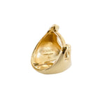 Burren jewellery 18k gold plated destiny huggie fashion  earrings logo